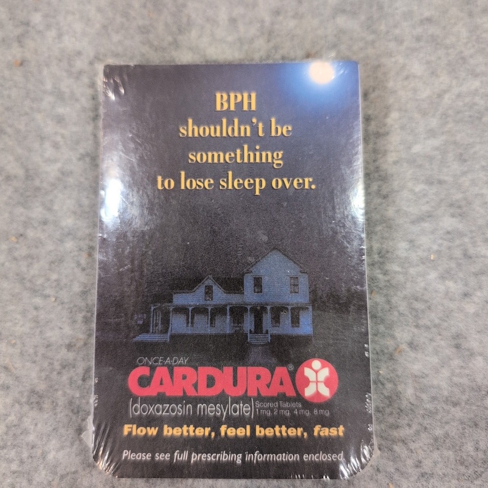 Vintage Cardura Rx Pharmaceutical Promotional Notebook BPH Drug Rep Collectible